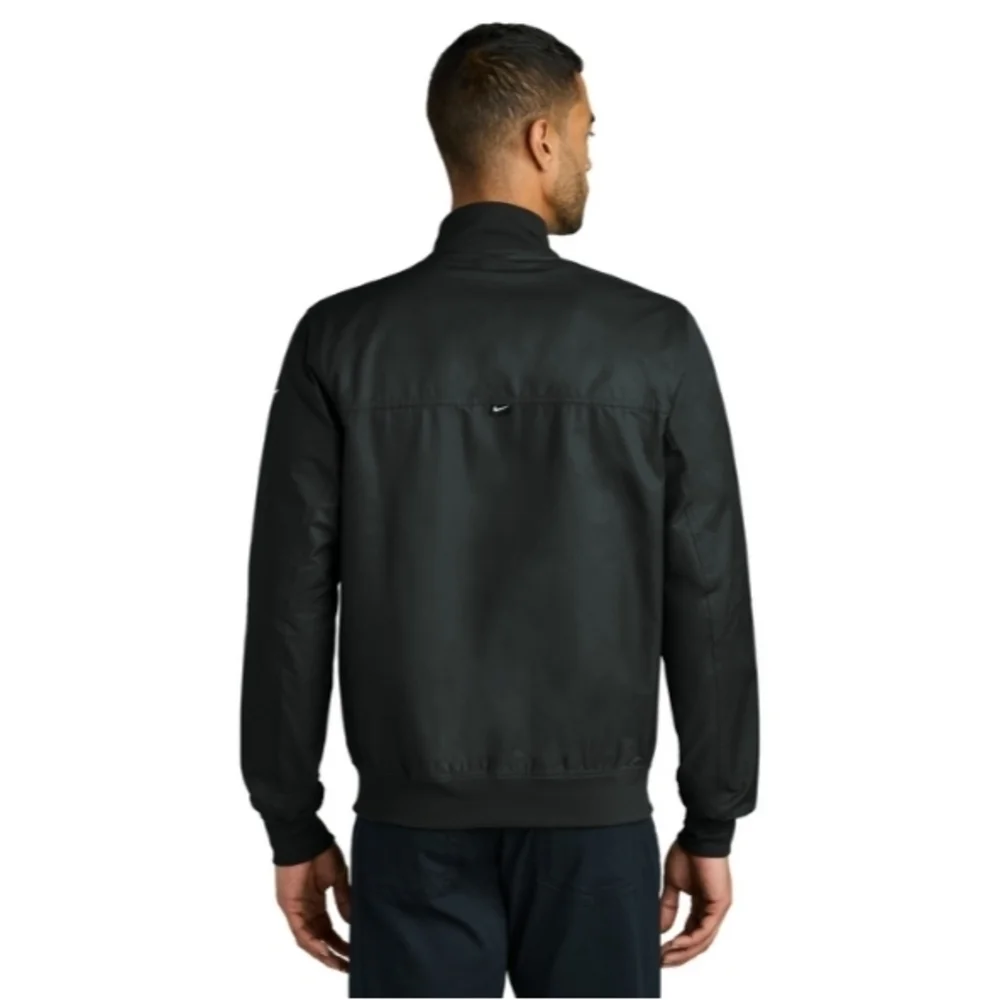Nike Black Full Zip Up Bomber Jacket Size Medium